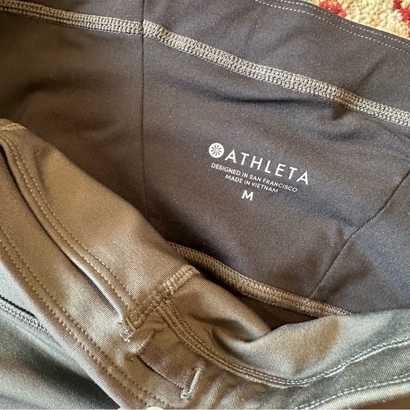 ATHLETA Spar Colorblock 7/8 Tights M black gray neon green - Picture 9 of 9